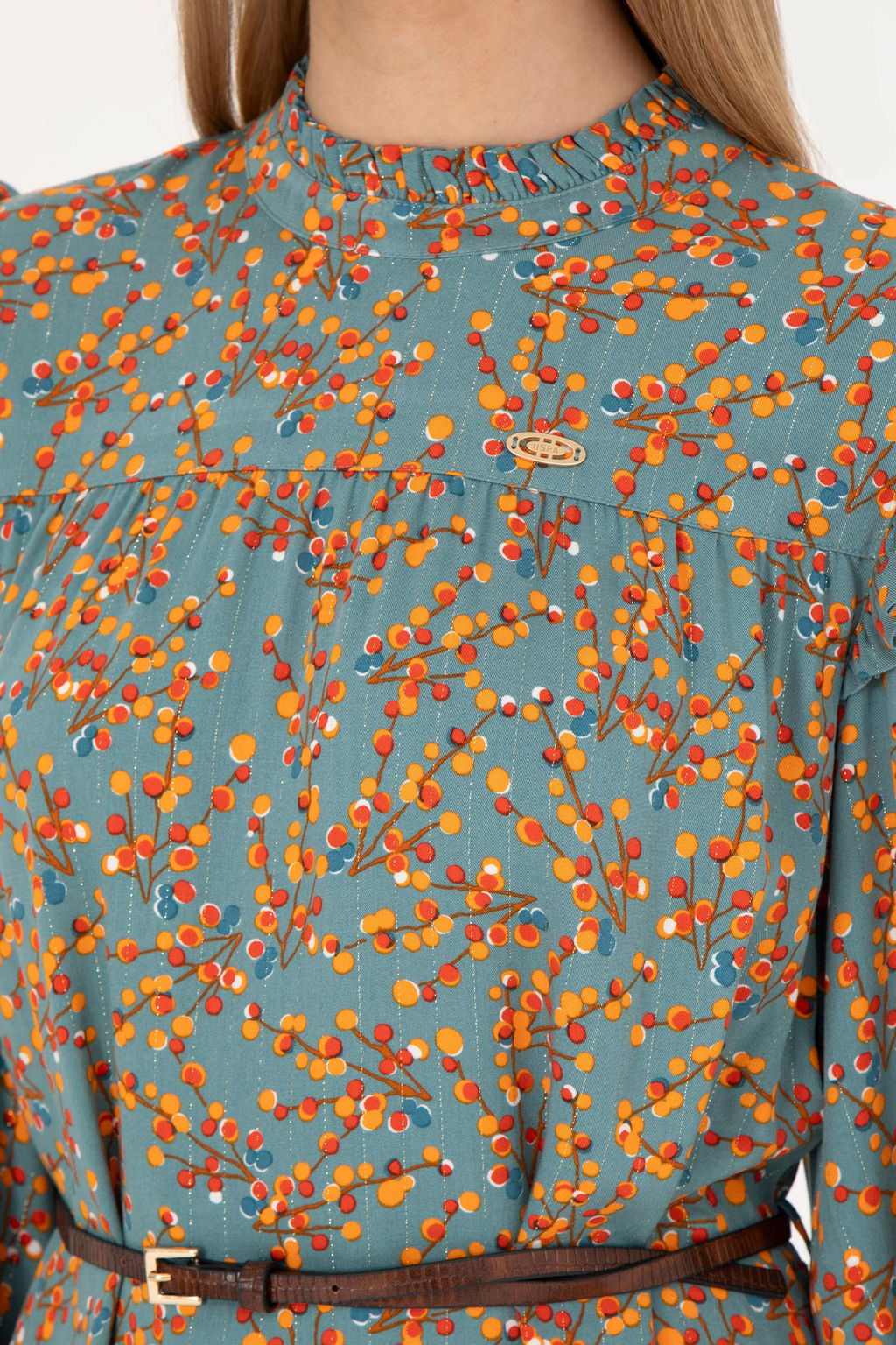 Женское мятное тканое платье Неожиданная скидка в корзине - U.s. polo assn фото 7