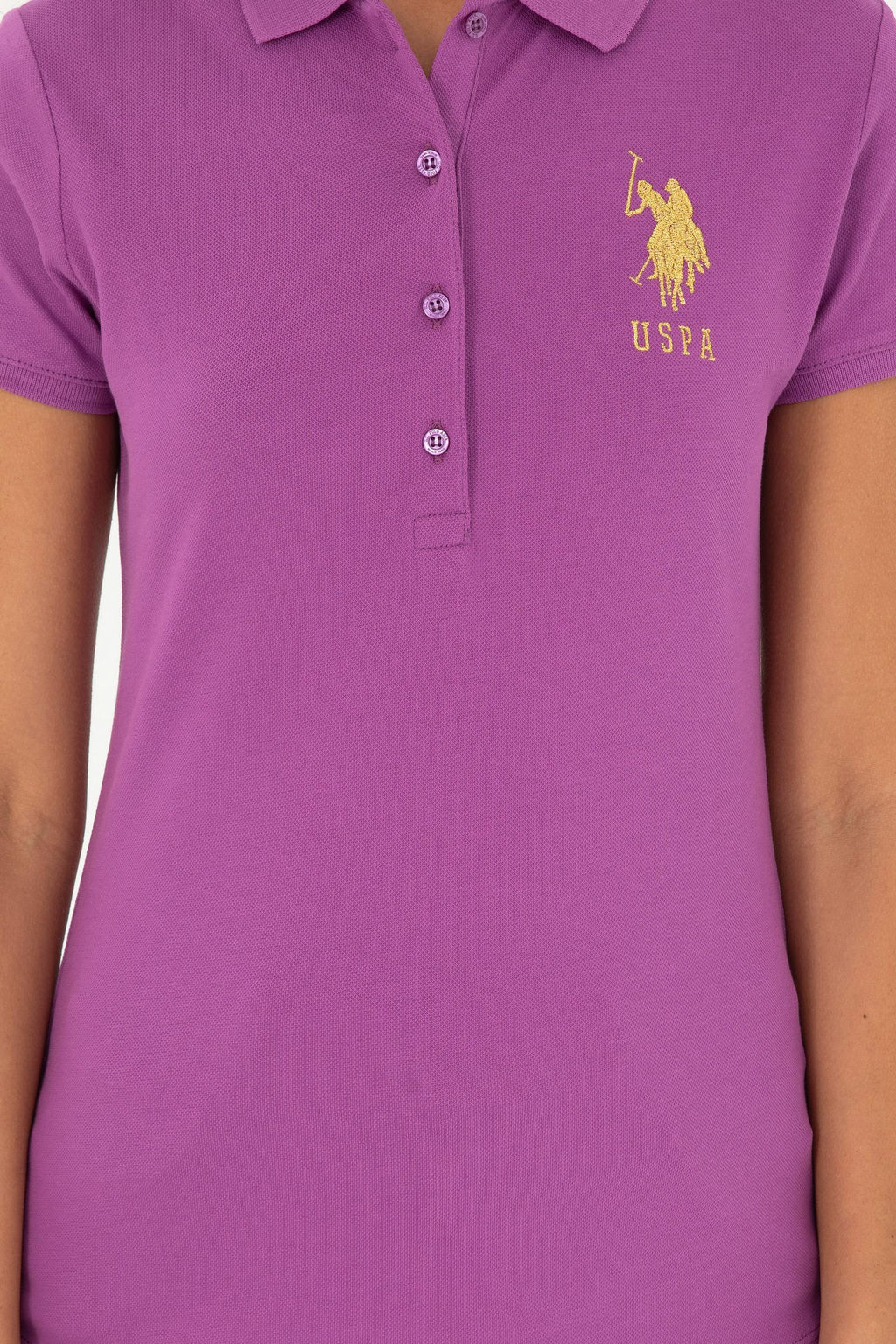Женская фиолетовая базовая футболка Неожиданная скидка в корзине - U.s. polo assn фото 6