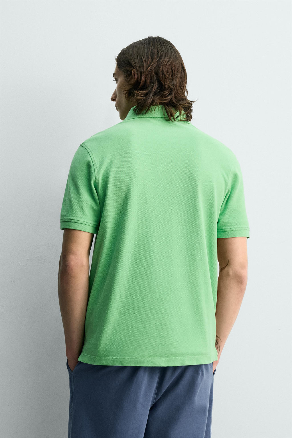 POLO PIQU? REGULAR FIT / Verde manzana - Zara фото 3