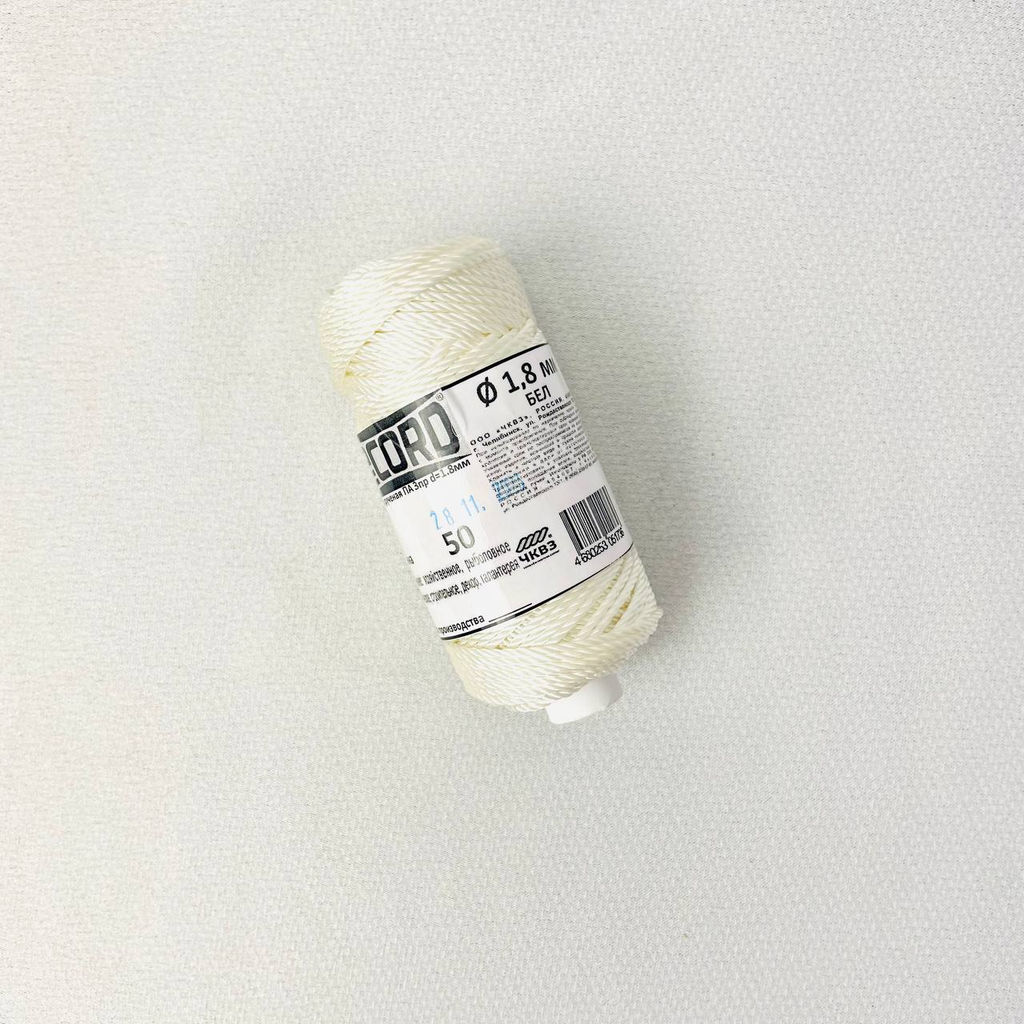 Нить крученая 3 пр. капрон. ПА d=1,8 мм р/н 60 кгс (50 м БК 4), арт. ПА 112 - Полимербыт фото 3