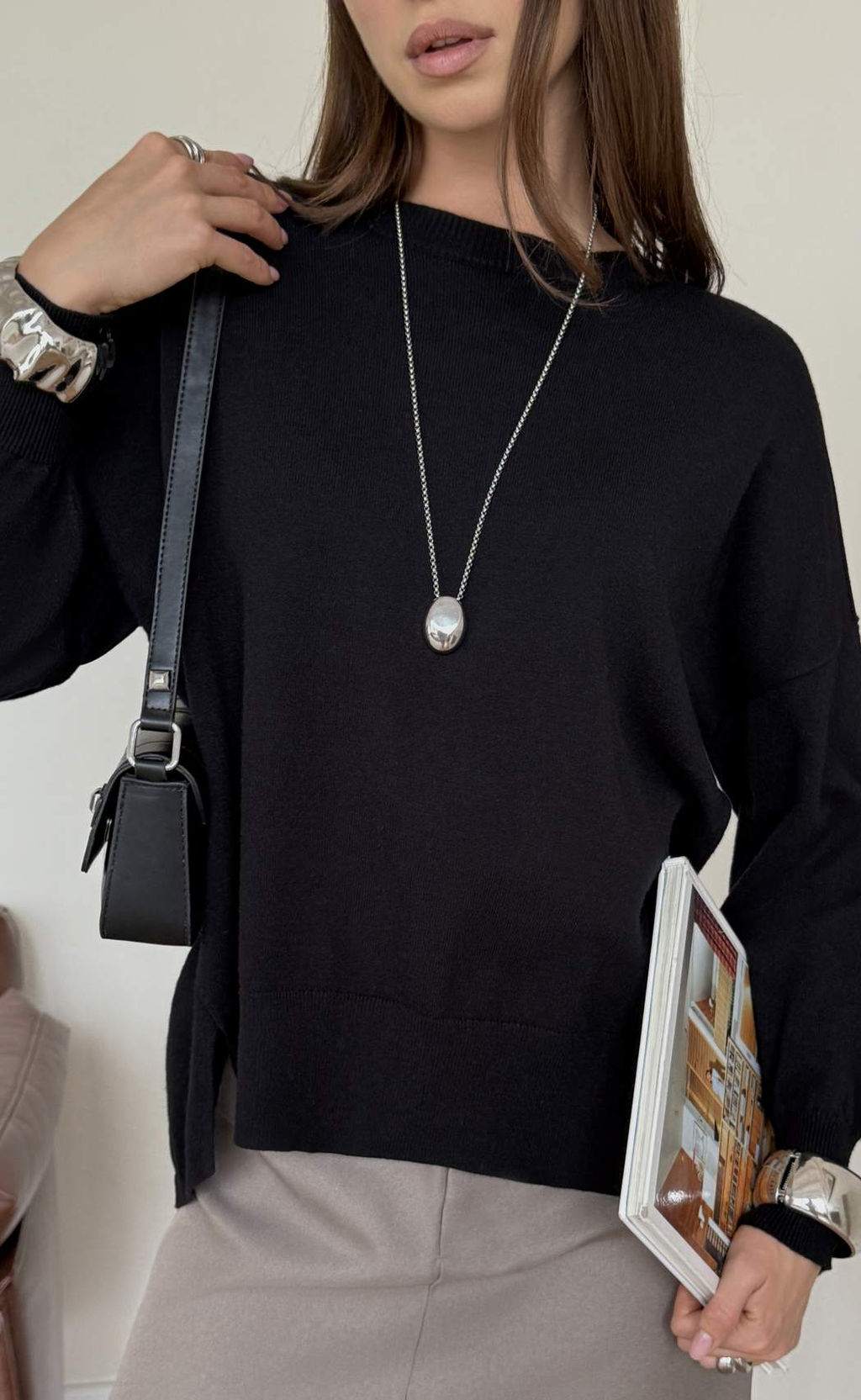 Джемпер F522-15120 black - Fine joyce фото 8