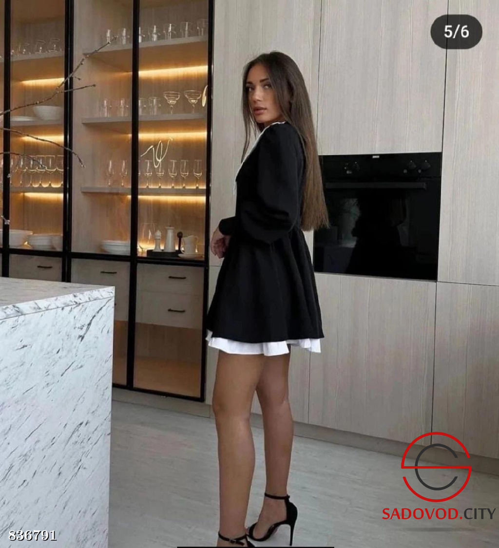 Платье женское с белым воротником - Bruno фото 2