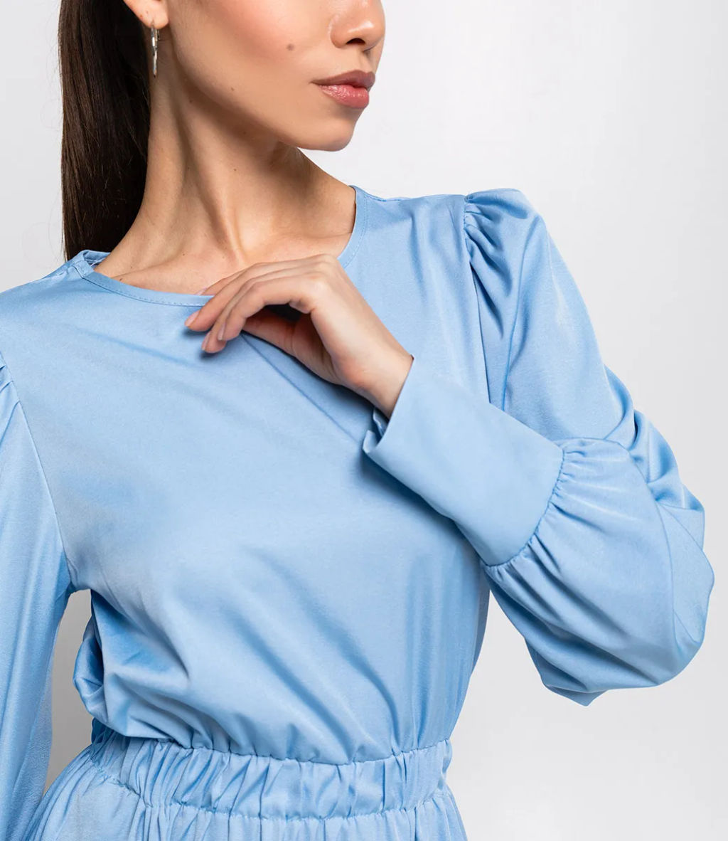 Платье #КТ2257, голубой