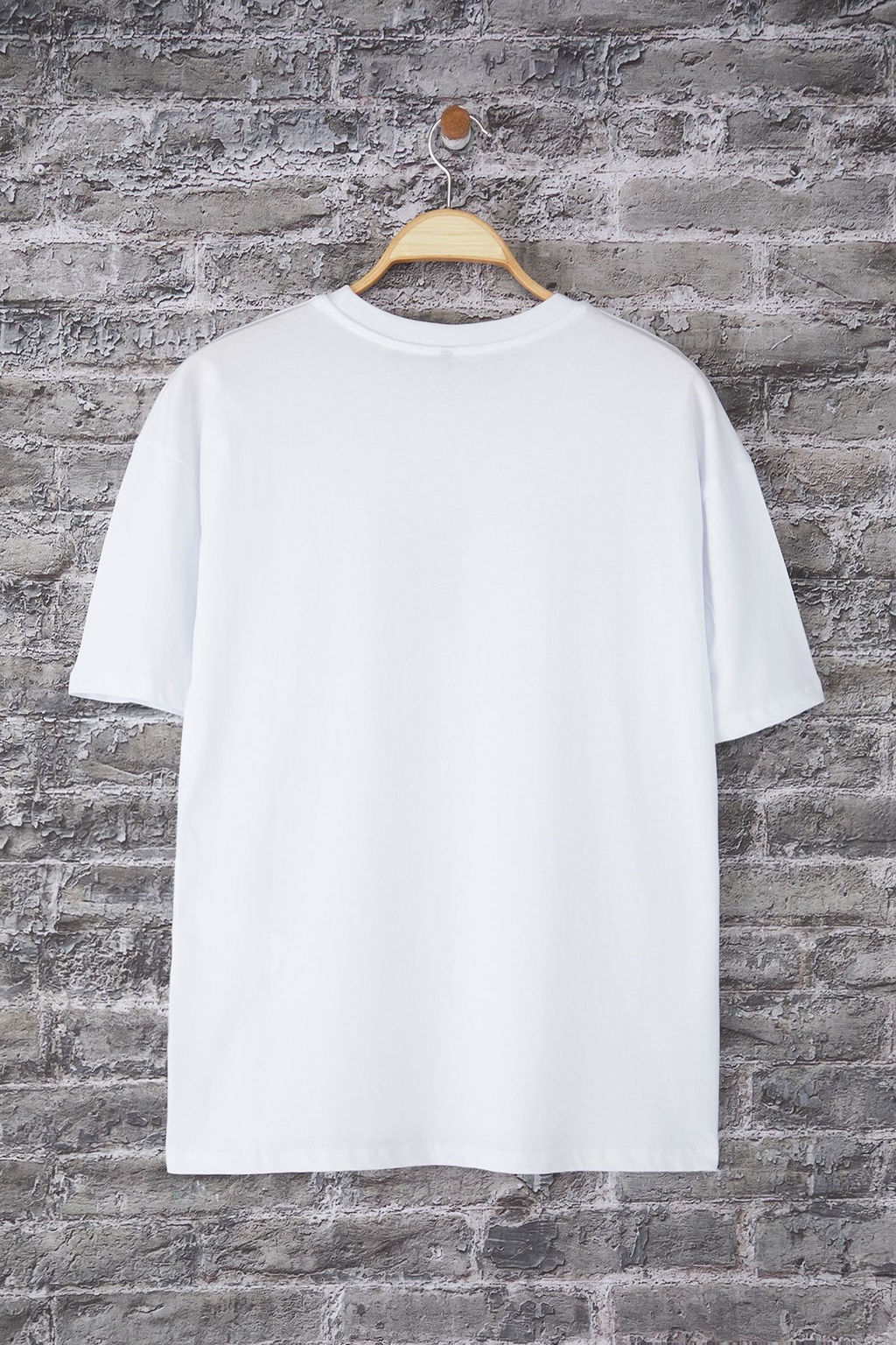TRENDYOL MAN Mavi Oversize/Genis Kesim Nak?s Detayl? %100 Pamuk T-Shirt TMNSS25TS00199 - Trendyolmilla фото 13