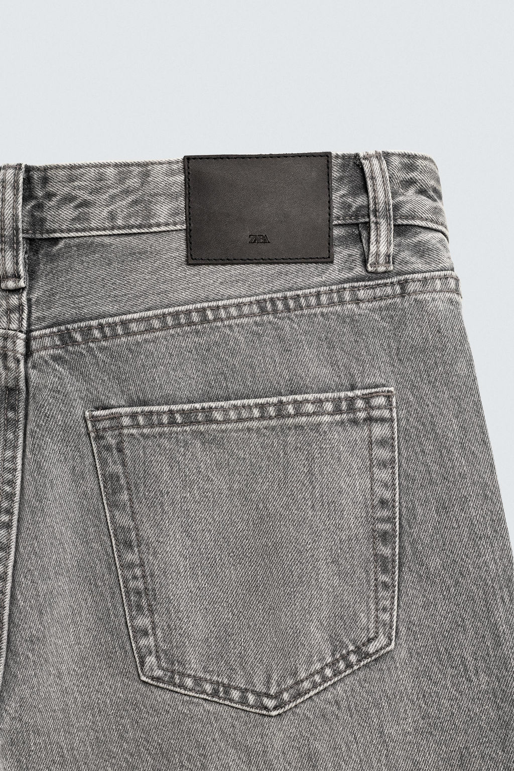 JEANS SLIM CROPPED FIT / Gris - Zara фото 10