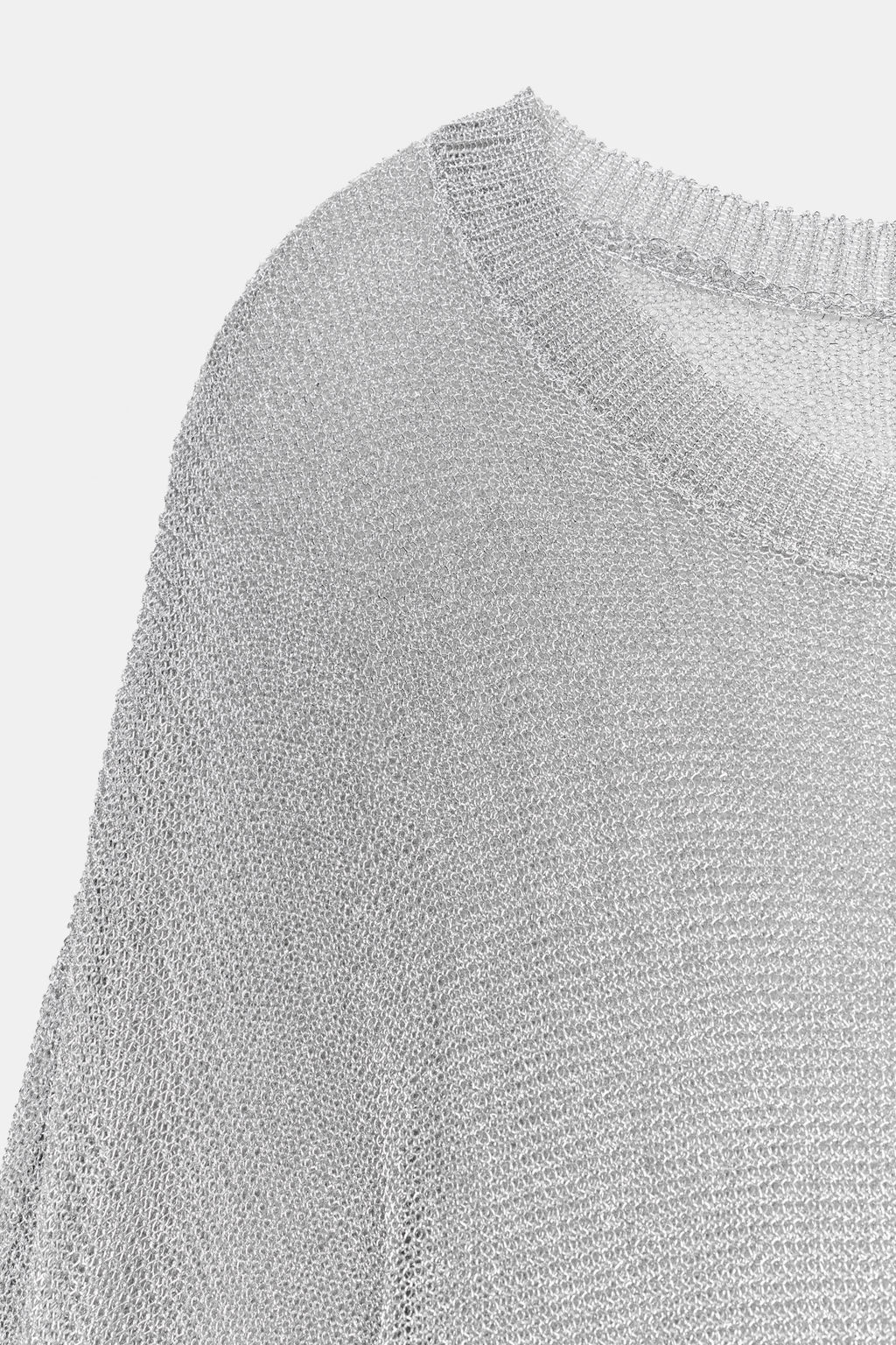 JERSEY PUNTO HILO METALIZADO / Plata - Zara фото 7