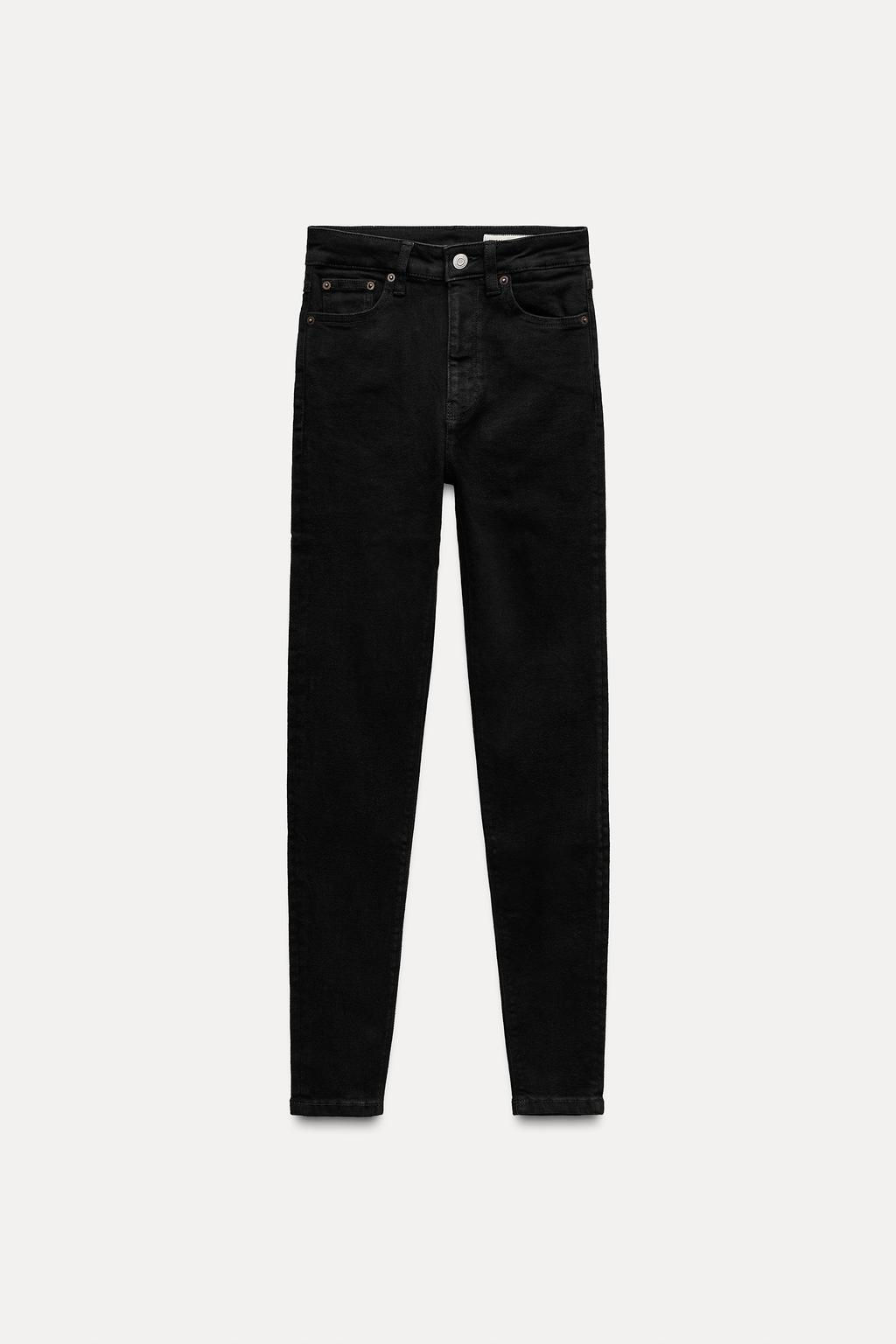 ZW COLLECTION SKINNY HIGH-WAIST JEANS - Zara фото 6