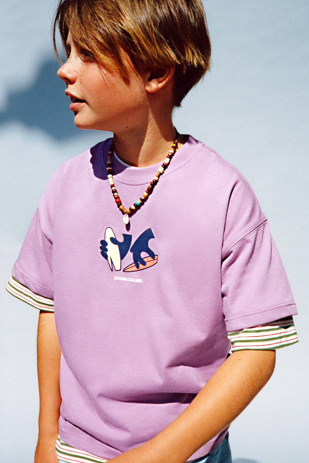 CAMISETA ESTAMPADO SURF / Morado - Zara фото 2