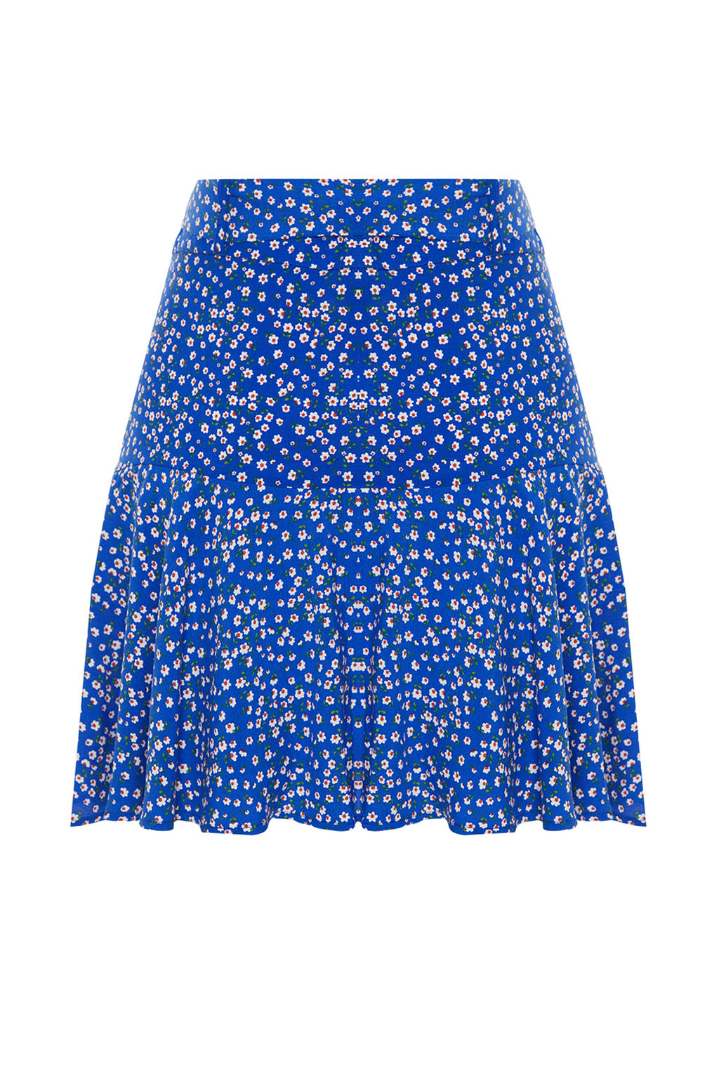 TRENDYOLMILLA Cok Renkli Cicek Desenli Viskon Dokuma Etek Gorunumlu Sort TWOSS24SR00010  фото 8