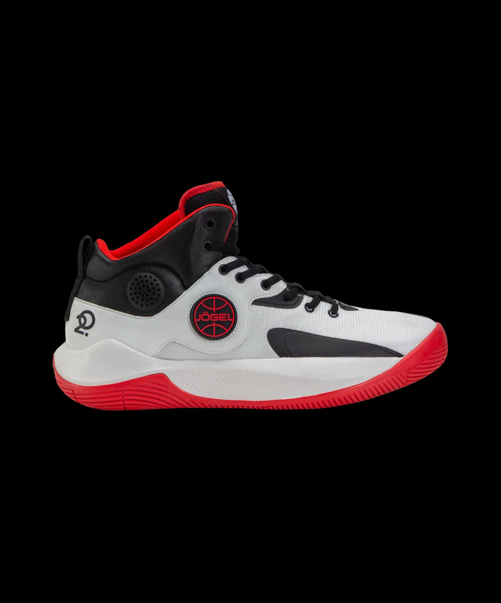 Кроссовки баскетбольные JOGEL Launch MID, White/black/red