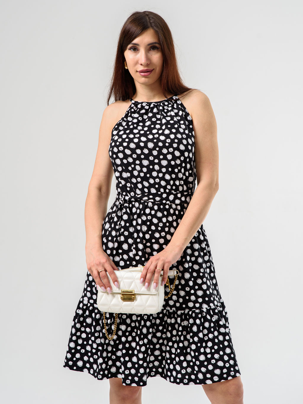 Сарафан Оптима из хлопка черный фото 4