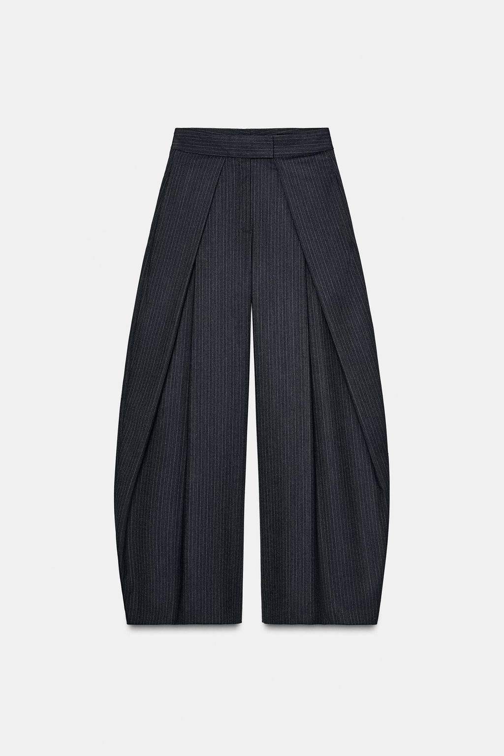 ZW COLLECTION PINSTRIPED DARTED TROUSERS - Zara фото 7