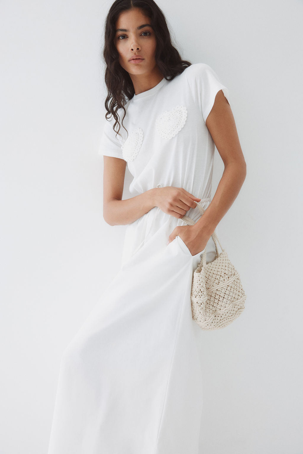 Vestido de algod?n con cord?n de ajuste - H&m фото 5