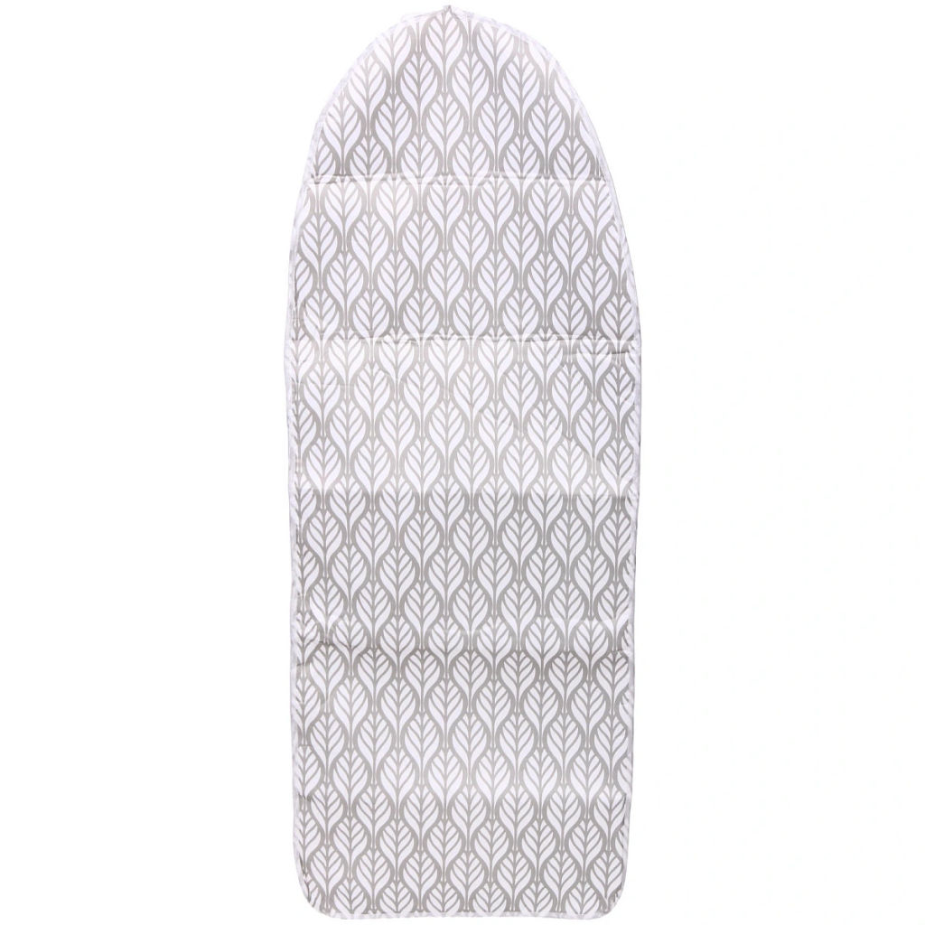 Чехол для гладильной доски, Листья, п/э, подклад поролон, на шнурке, 130*50 см