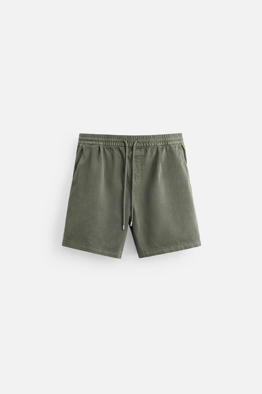 WASHED RELAXED FIT BERMUDA SHORTS - Zara фото 16