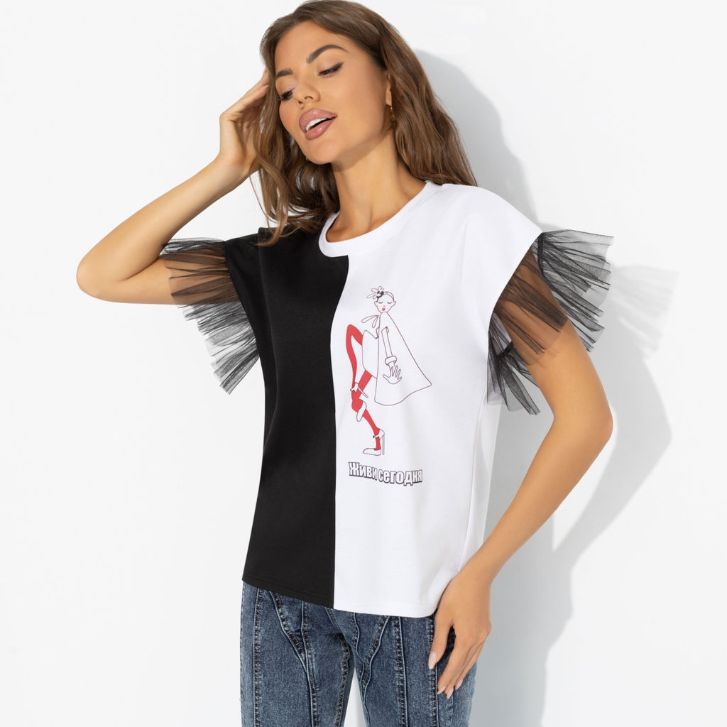 Футболка с лозунгом, Загадочная собеседница - Charutti фото 7