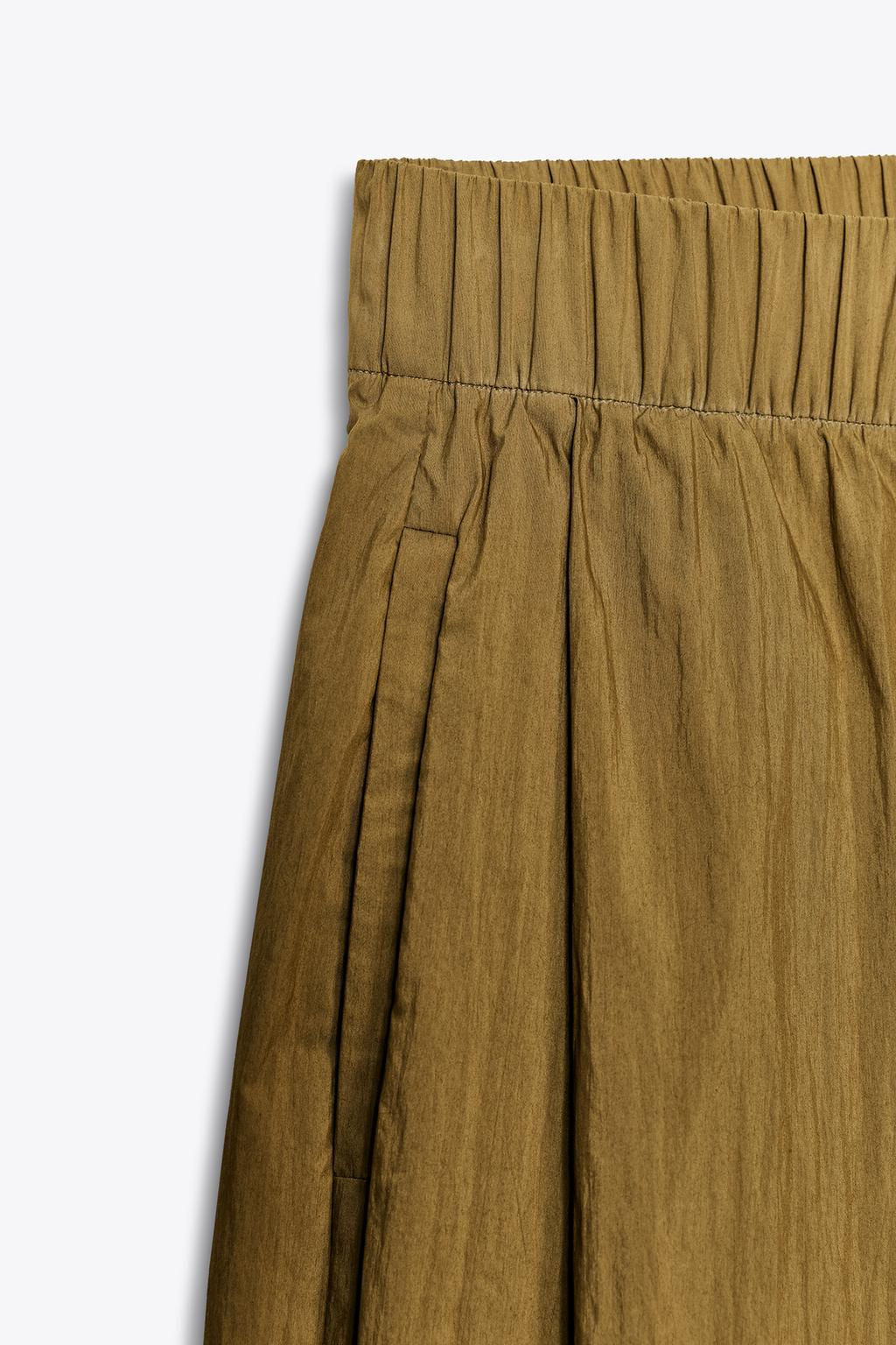 ZW COLLECTION POPLIN DARTED TROUSERS - Zara фото 8