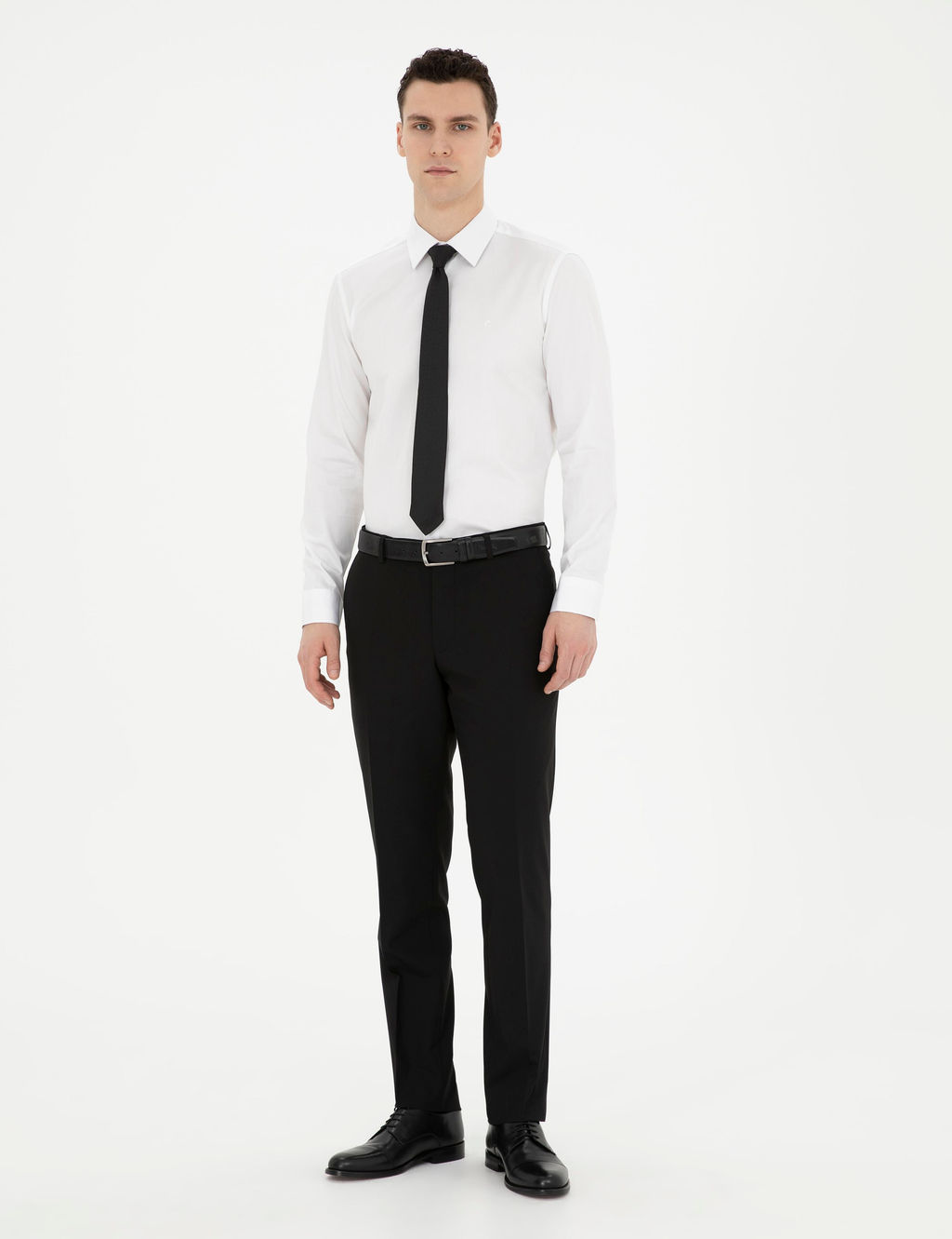 Beyaz Slim Fit Uzun Kollu Basic G_mlek - Pierre cardin фото 11