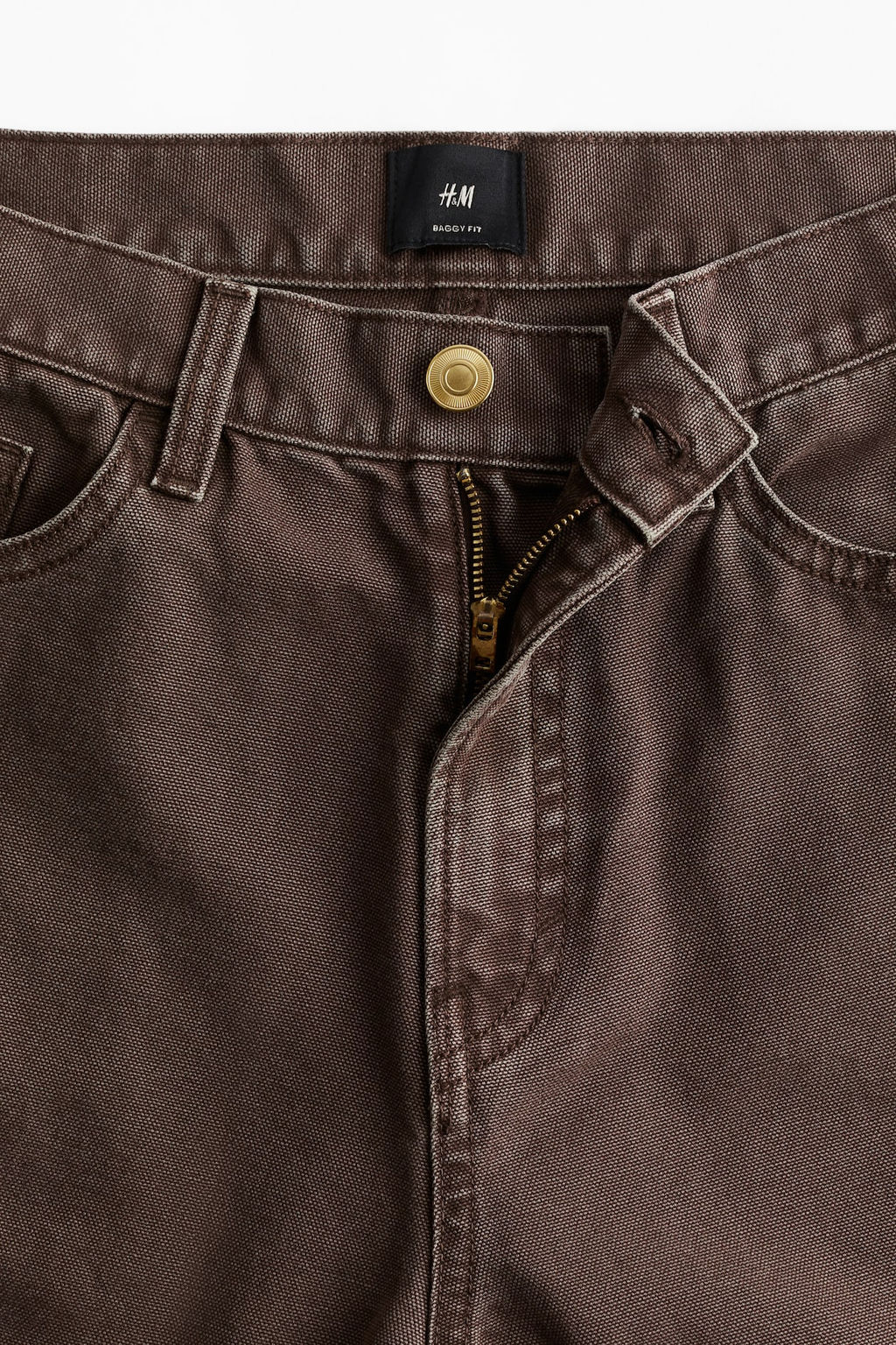 Pantalon de lona Baggy - H&m фото 8