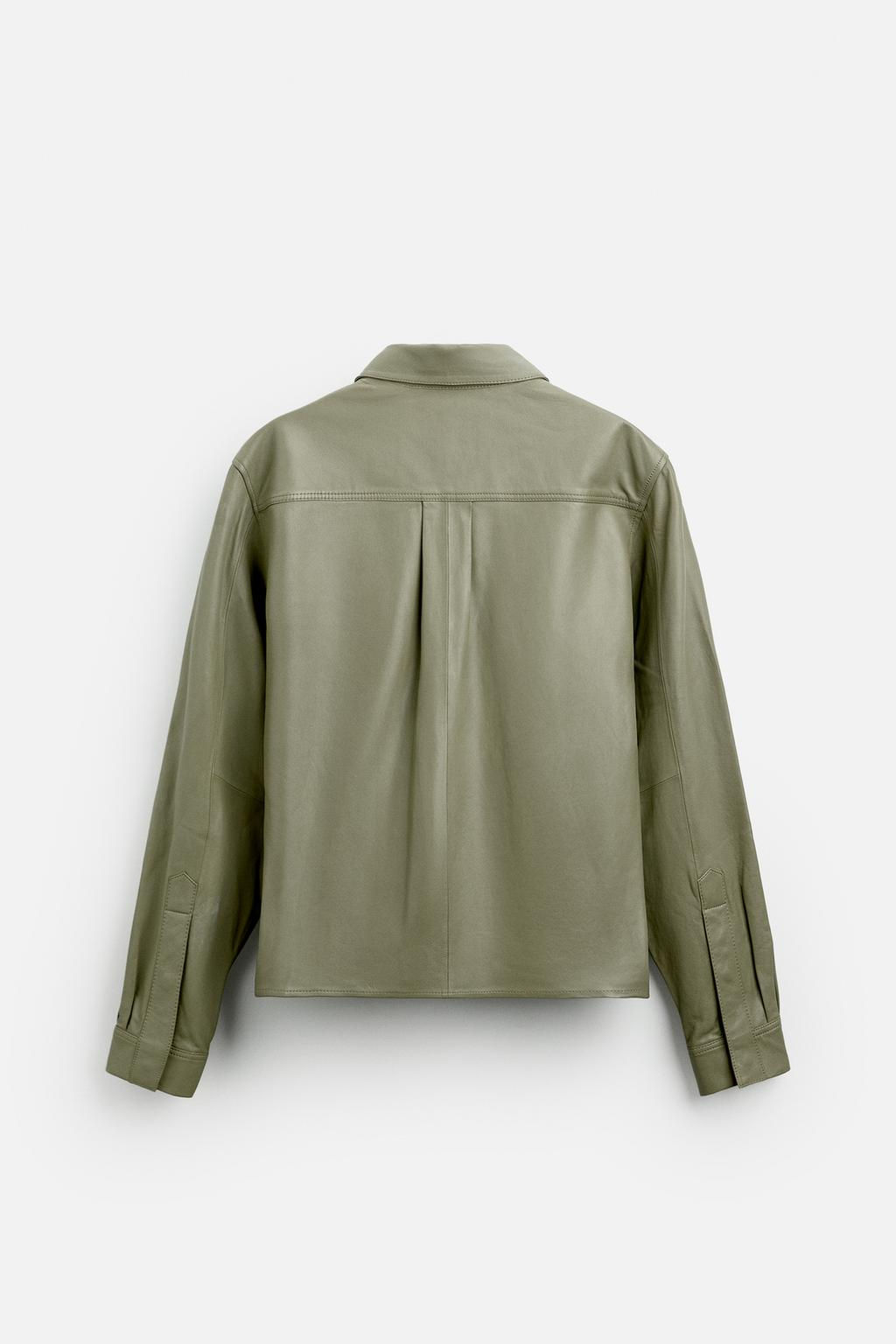 LEATHER JACKET - LIMITED EDITION - Zara фото 8