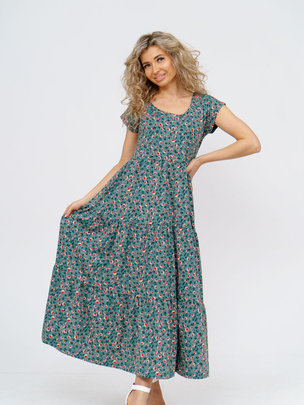 824 Платье "хаки"