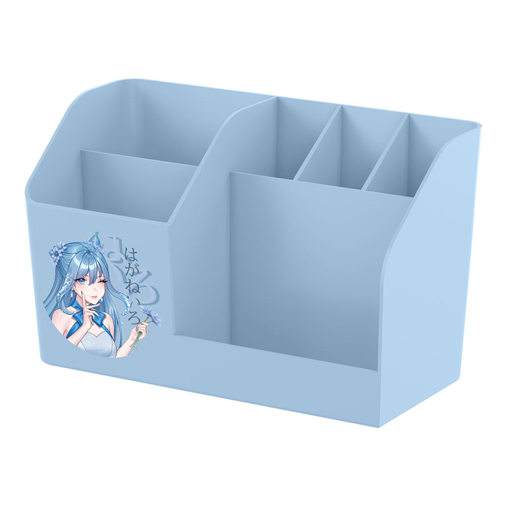 Цена за 1 шт. Подставка настольная пластиковая ErichKrause Submarine, Manga, голубой