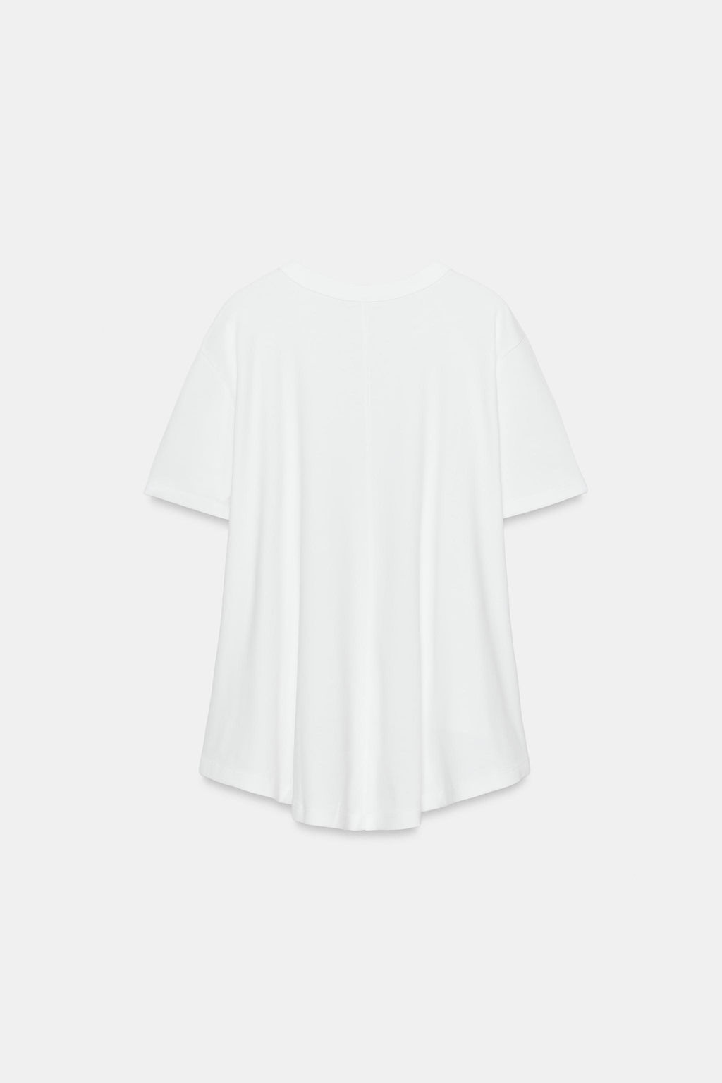 CAMISETA INTERLOCK BOLSILLO / Blanco - Zara фото 6