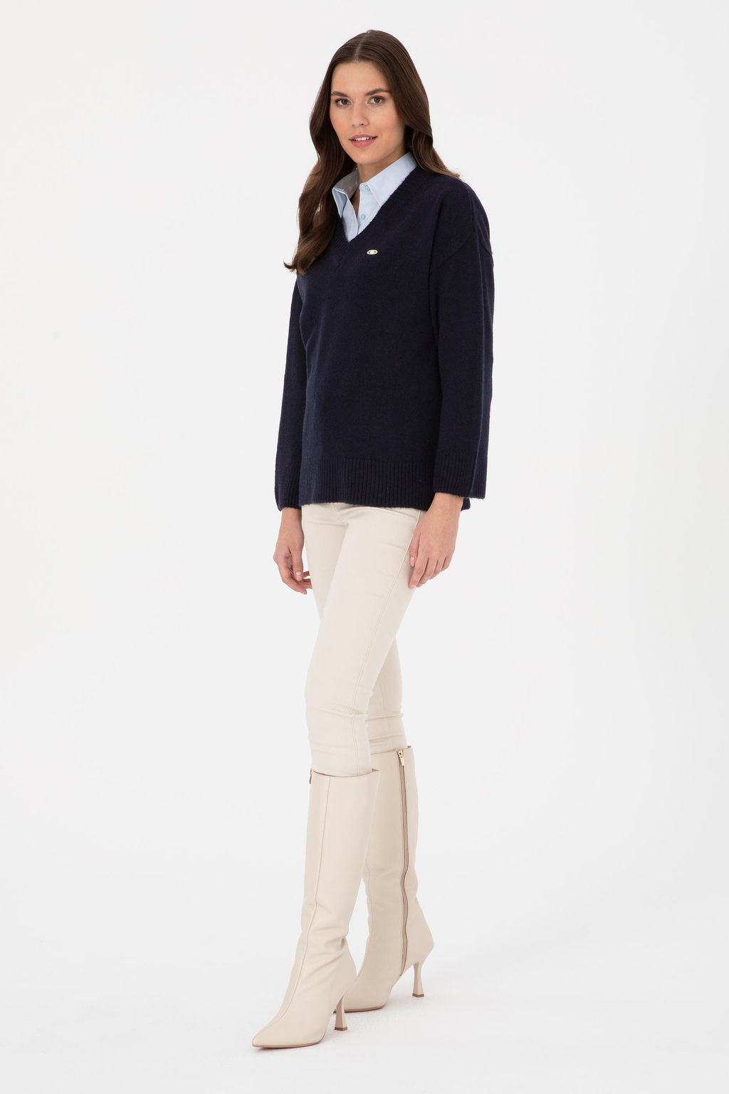 Kad_n Lacivert Melanj Kazak - U.s. polo assn фото 4