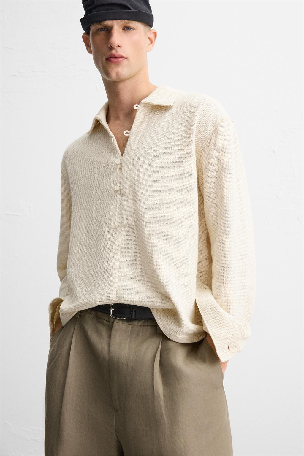 TEXTURED POLO SHIRT - Zara фото 5