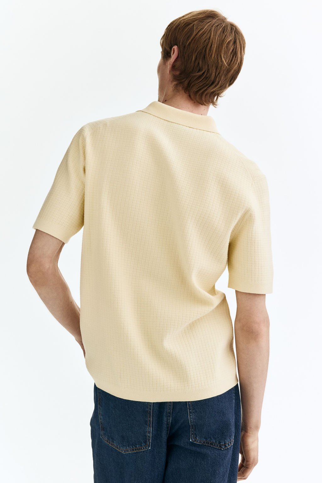 Polo en punto texturizado Regular Fit - H&m фото 10