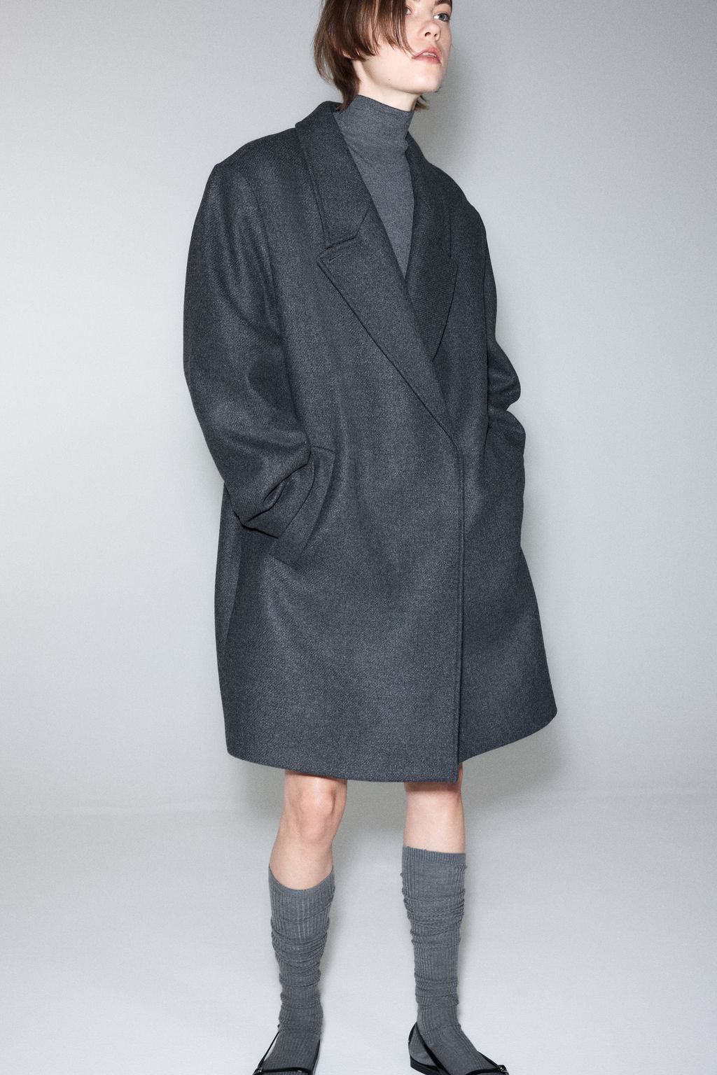 Abrigo oversize en mezcla de lana - H&m фото 2