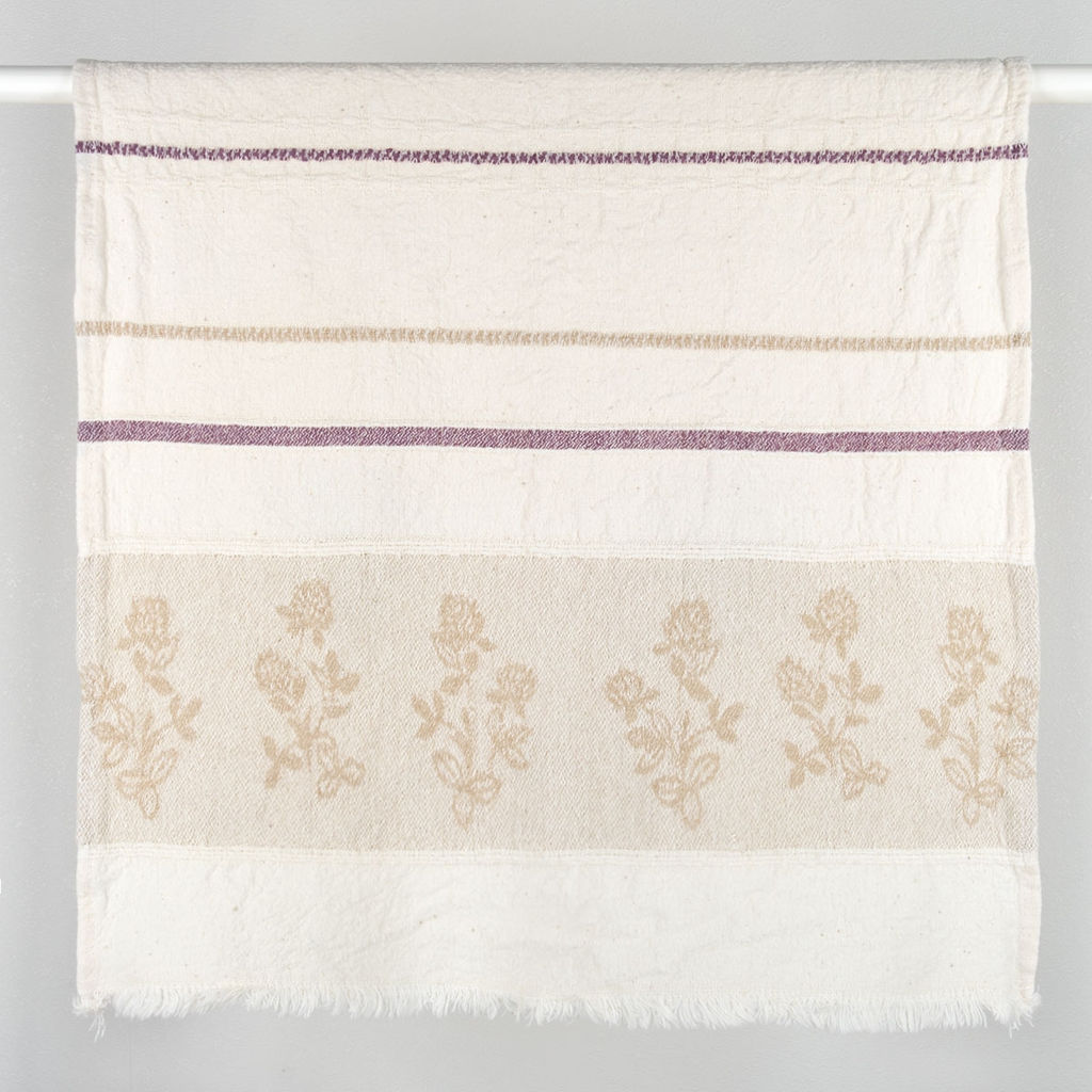 23С3-ШР/у. 40*58 Полотенце "Луговые цветы-2" цв. 4 рис. 107 фиолетовый