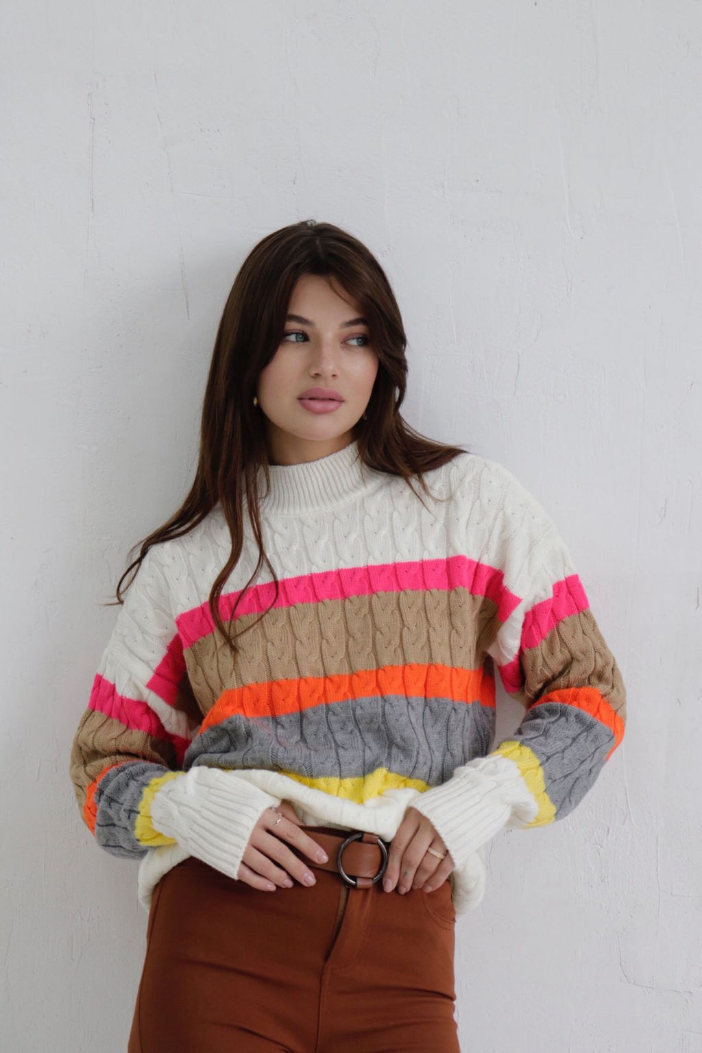 10361 Свитер с цветными полосами - Martichelli фото 6