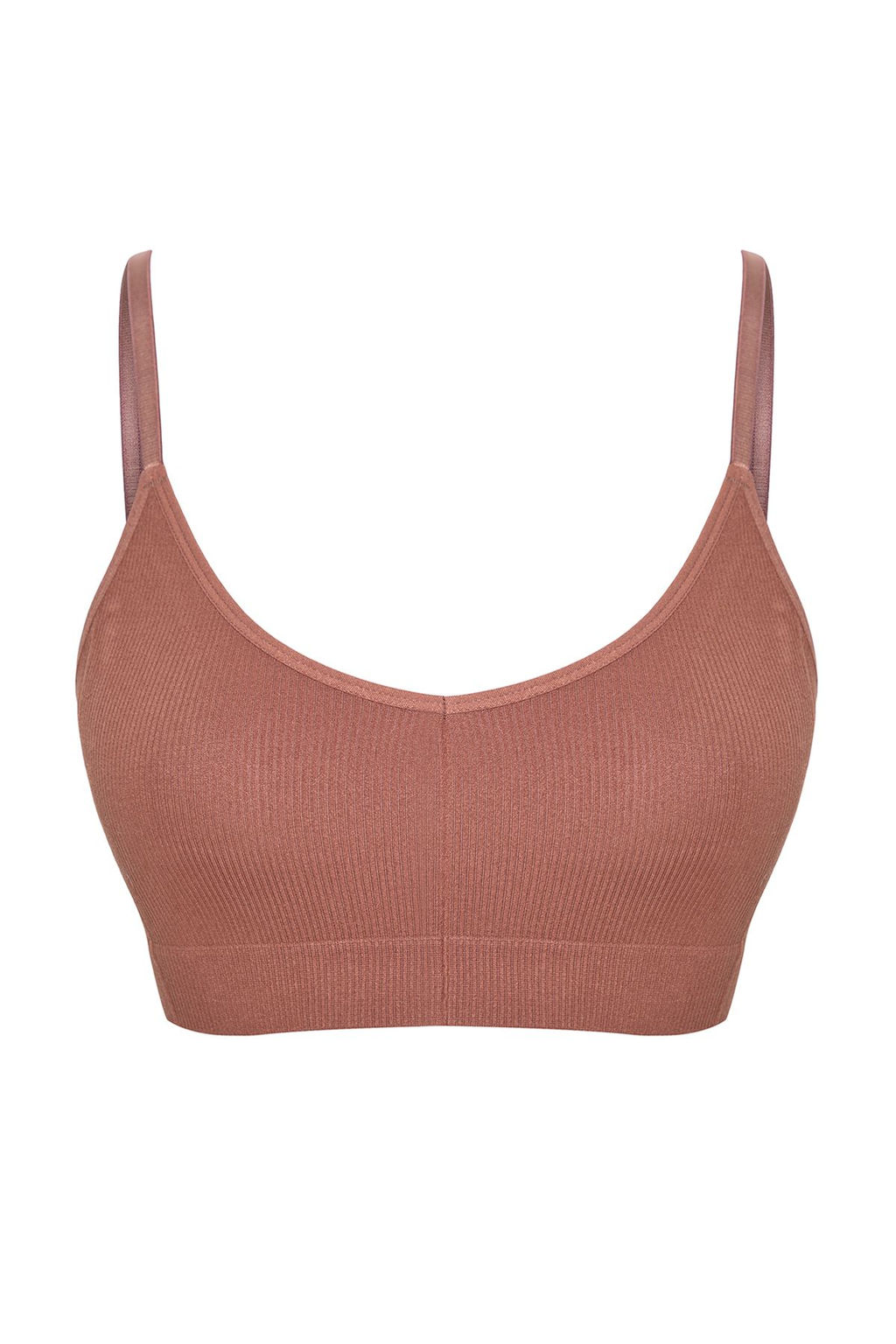 TRENDYOLMILLA Ekru Seamless/Dikissiz Ip Ask?l? Balensiz Kaps?z Bralette Orme Sutyen THMAW22SU0030 фото 45