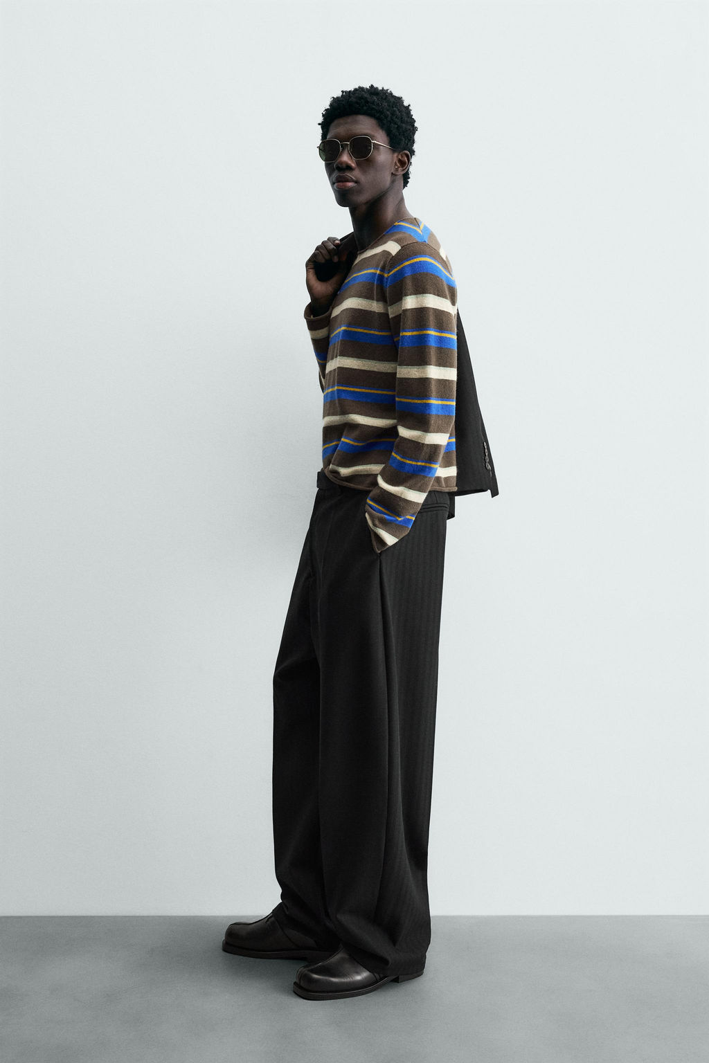 LIMITED EDITION STRIPED JACQUARD JUMPER - Zara фото 14