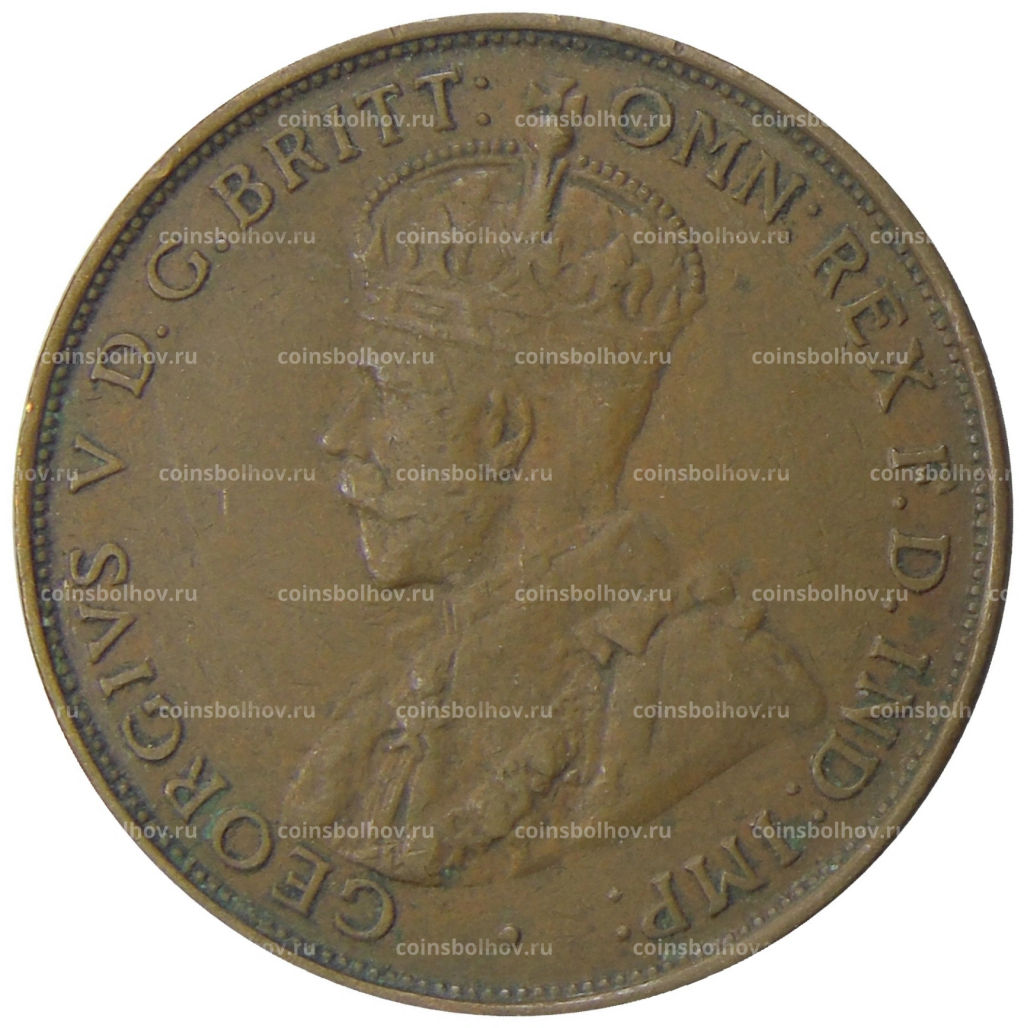 1 пенни 1933 года Австралия