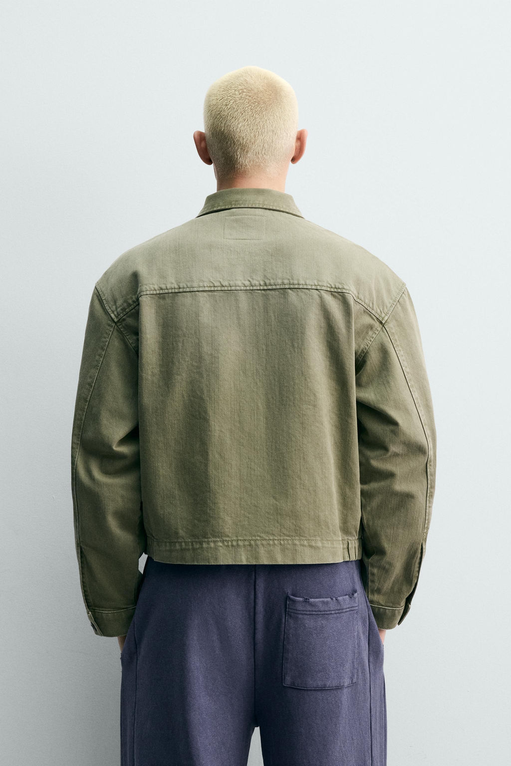 CAZADORA CROPPED FIT PARCHES / Khaki - Zara фото 3