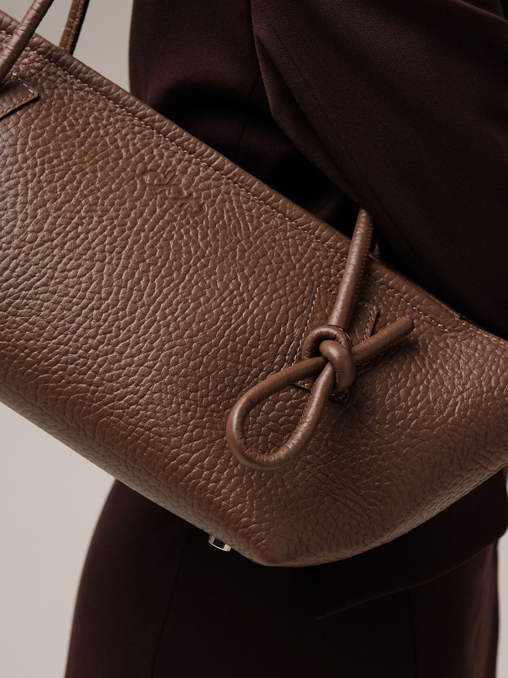Кожаная сумка Linda DBR 31340 коричневый какао  фото 8