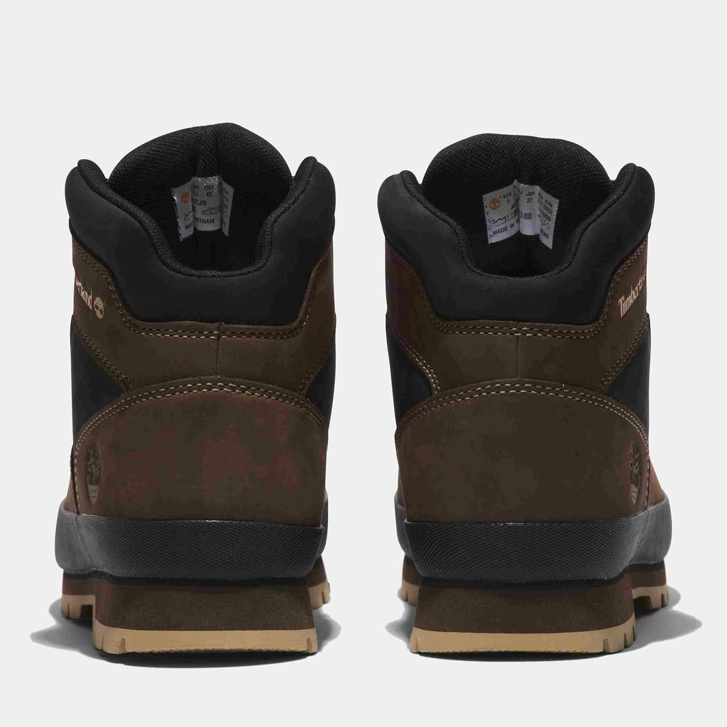 Ботинки Timberland Euro Hiker Boot Leather темно-коричневые  фото 3