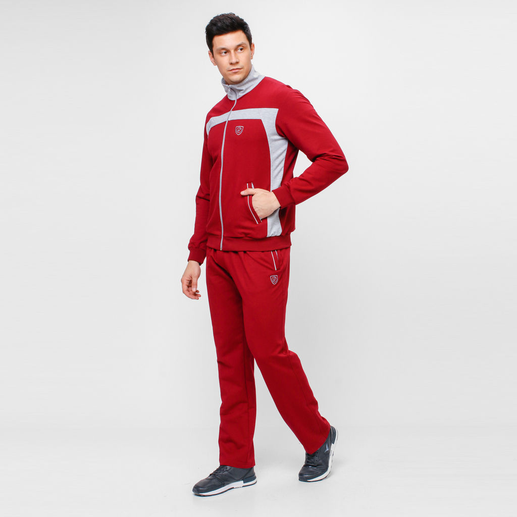 RODOS Спортивный костюм мужской весна/лето М-187 Синий/Меланж  фото 22