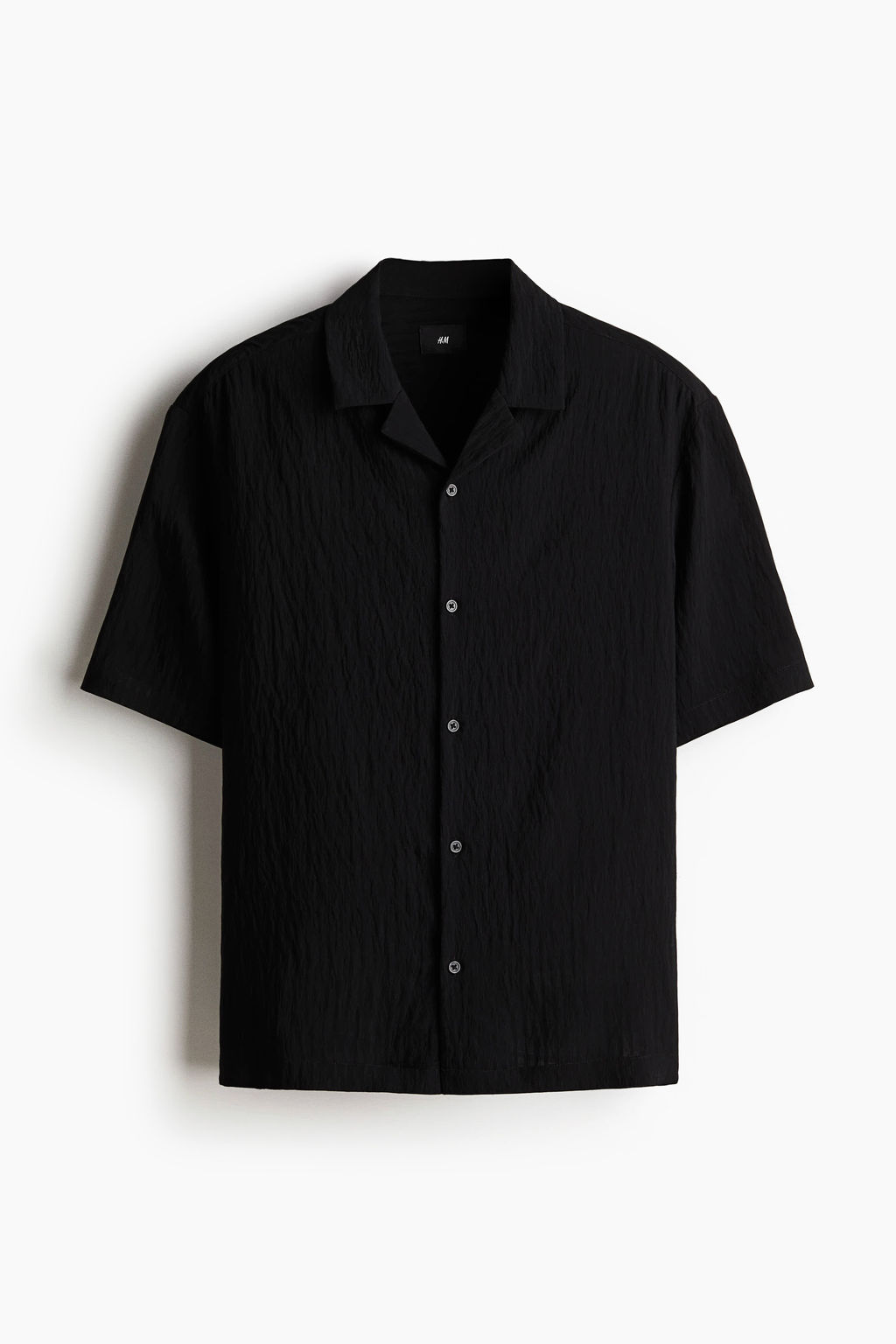 Camisa resort con efecto arrugado Loose Fit - H&m фото 3