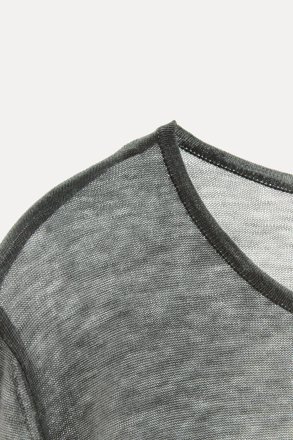 100% WOOL T-SHIRT - Zara фото 15