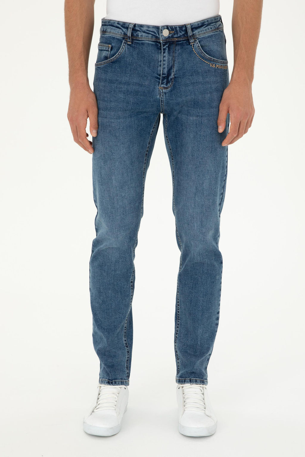 Мужские синие джинсовые брюки - U.s. polo assn фото 2
