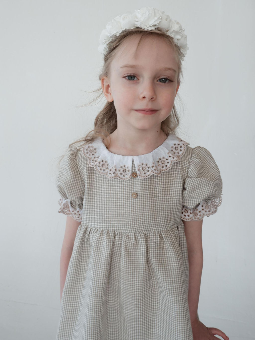 Платье для девочки Л19-3 Летти клетка