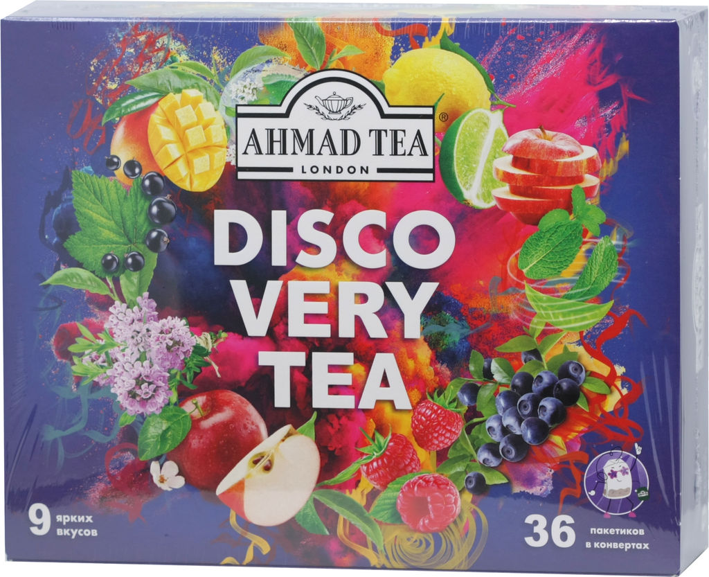 AHMAD TEA. Новый год. Ассорти Чайное открытие карт.упаковка, 36 пак.