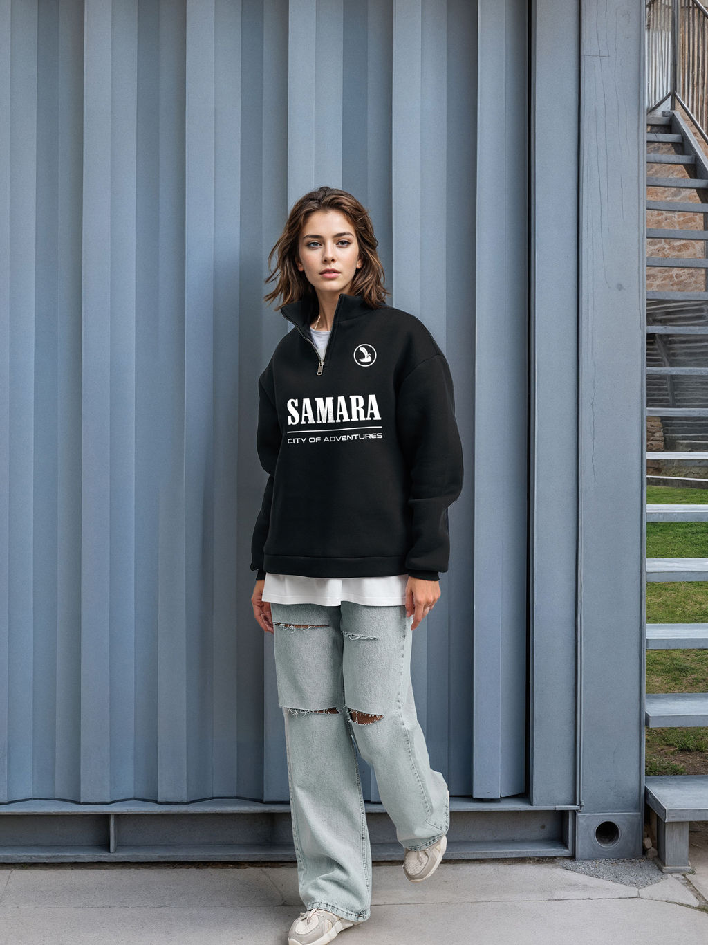 Толстовка женская с зип-воротником Samara - Yollochka фото 15