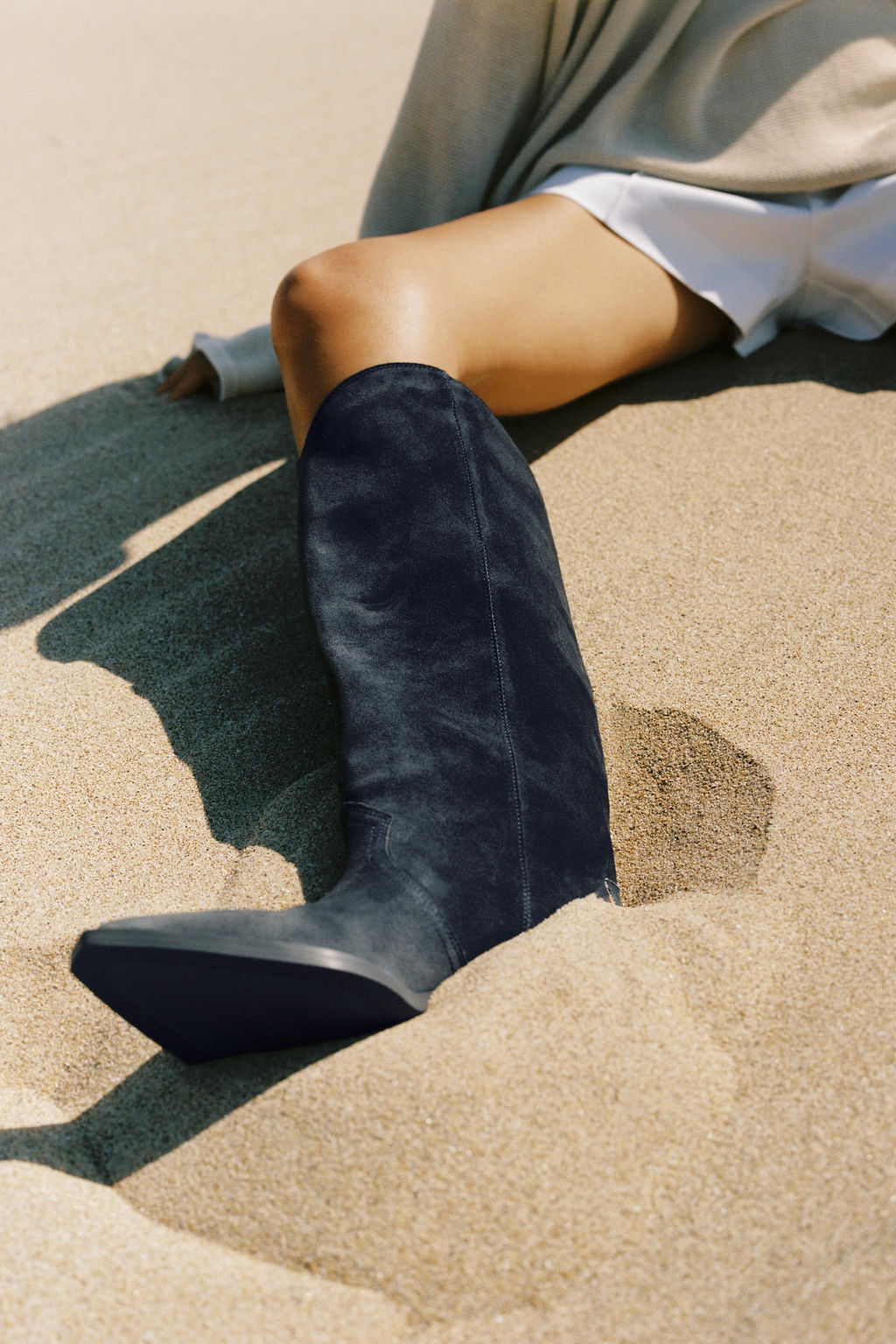 BOTA COWBOY SERRAJE / Azul - Zara фото 8