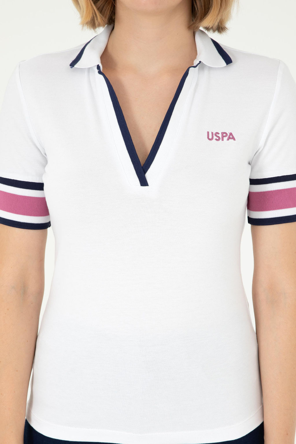 Женская белая футболка Неожиданная скидка в корзине - U.s. polo assn фото 6