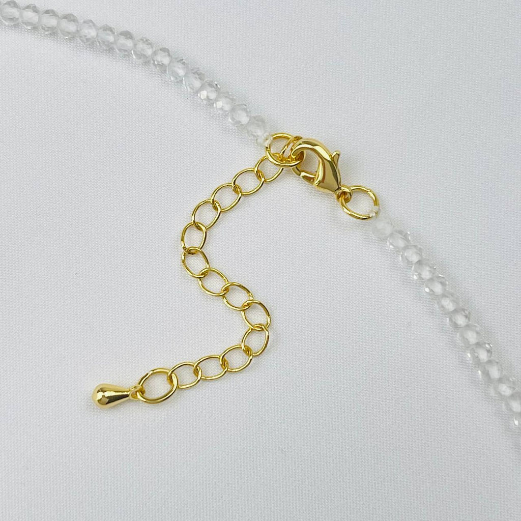 Бусы-Чокер из Горного хрусталя и Жемчуга с перламутровой подвеской - Радуга самоцветов фото 4