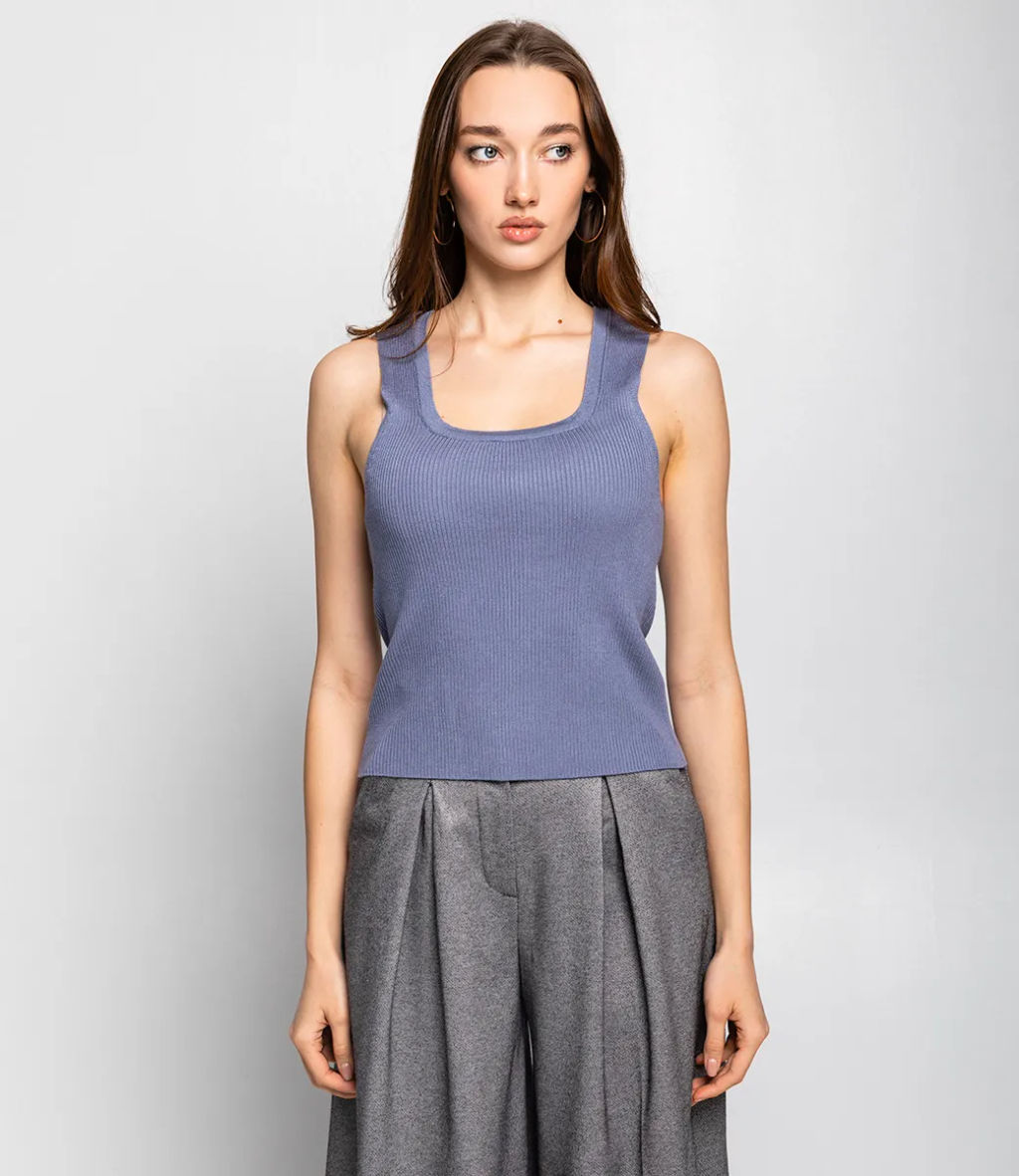 Топ #КТ2056, индиго